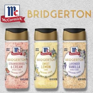 McCormick Bridgerton Finishing Sugar Strawberries, Lavender Vanilla, Sweet Lemon